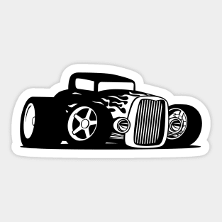 Hot Rod Cartoon Sticker